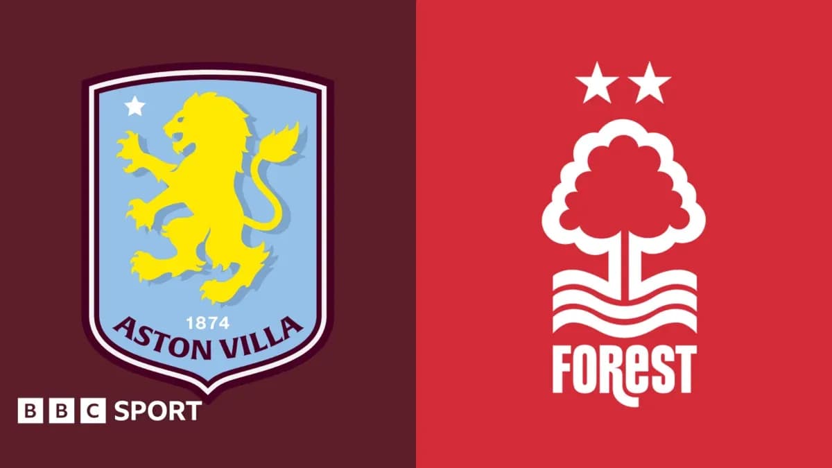 Logos de Aston Villa y Nottingham Forest