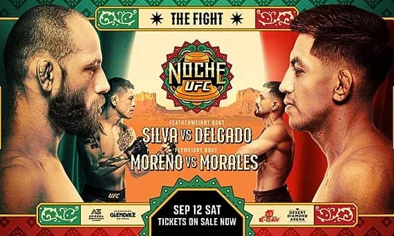 Cartelera de UFC con peleas Silva vs Delgado y Moreno vs Morales