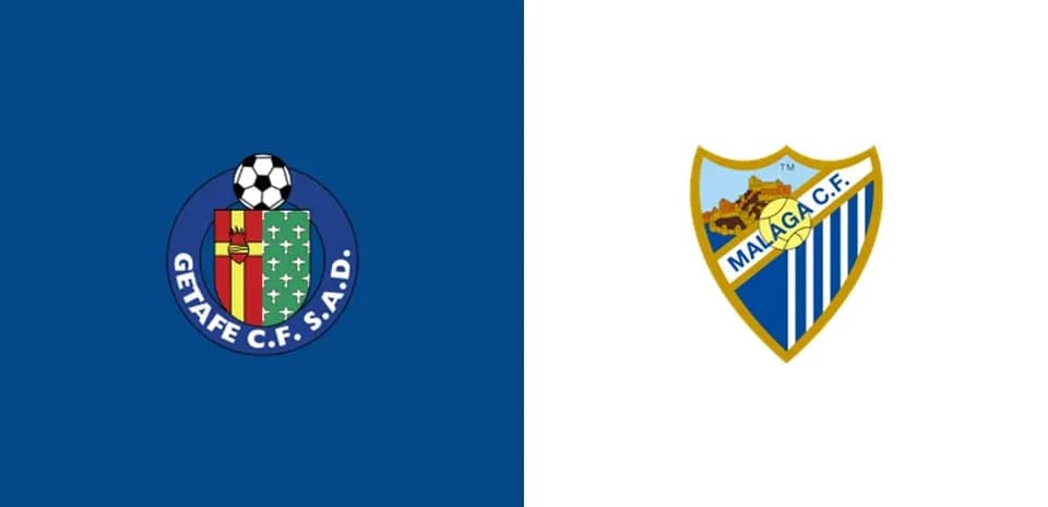 Escudos de Getafe CF y Málaga CF