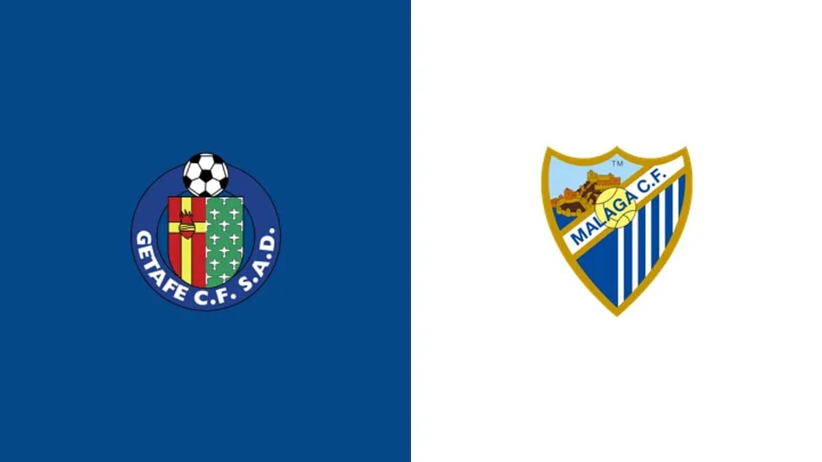 Escudos de Getafe CF y Málaga CF