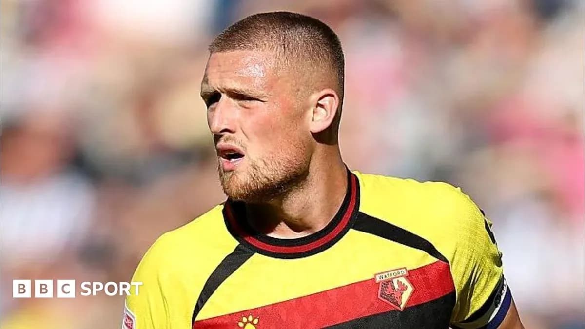 Jugador de Watford en acción durante el partido