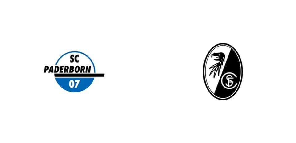 Logos de SC Paderborn 07 y SC Freiburg