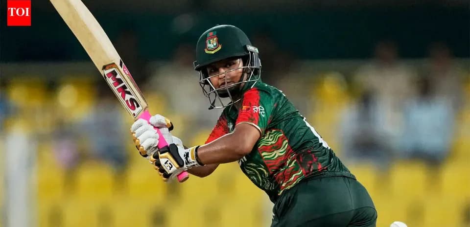 Jugador de cricket de Bangladesh bateando en partido