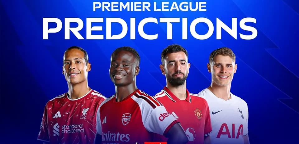 Jugadores de Premier League posando para predicciones