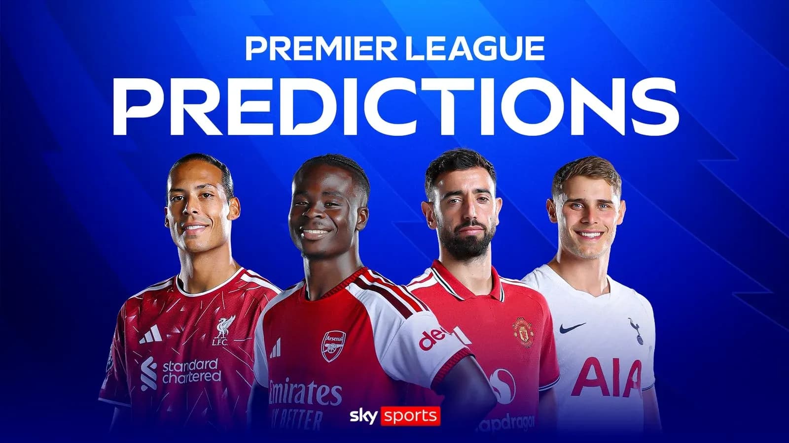 Jugadores de Premier League posando para predicciones