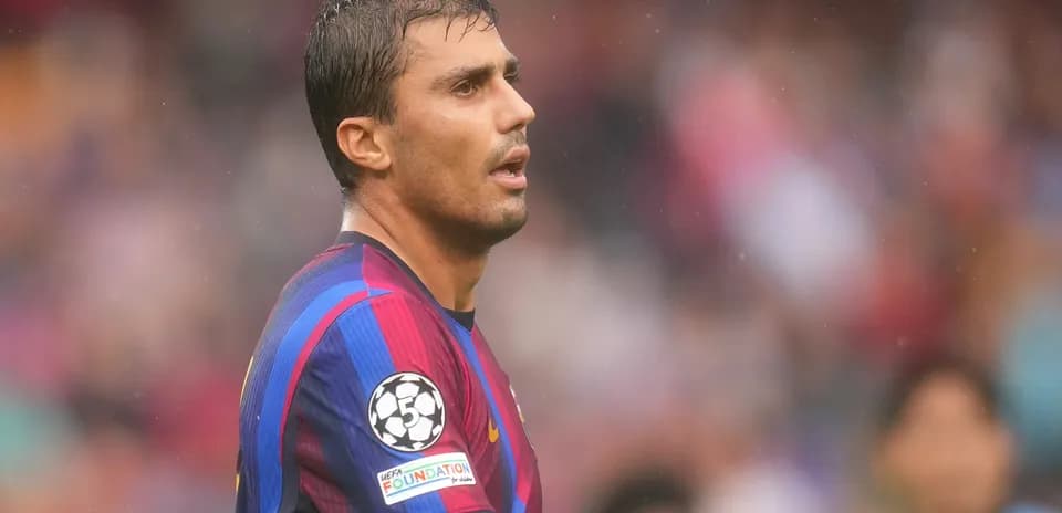 Jugador de Barcelona en partido de Champions League