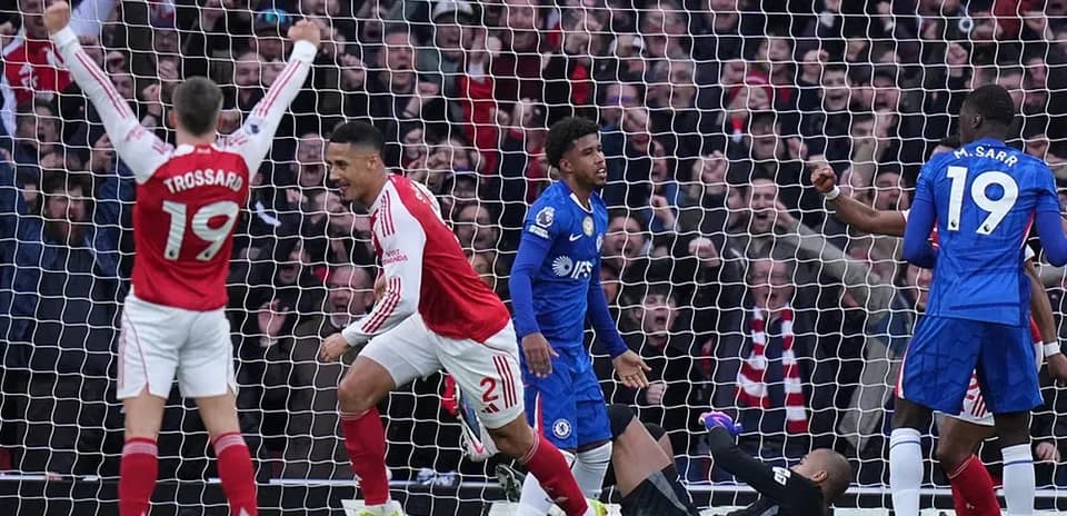 Celebración de Arsenal tras un gol