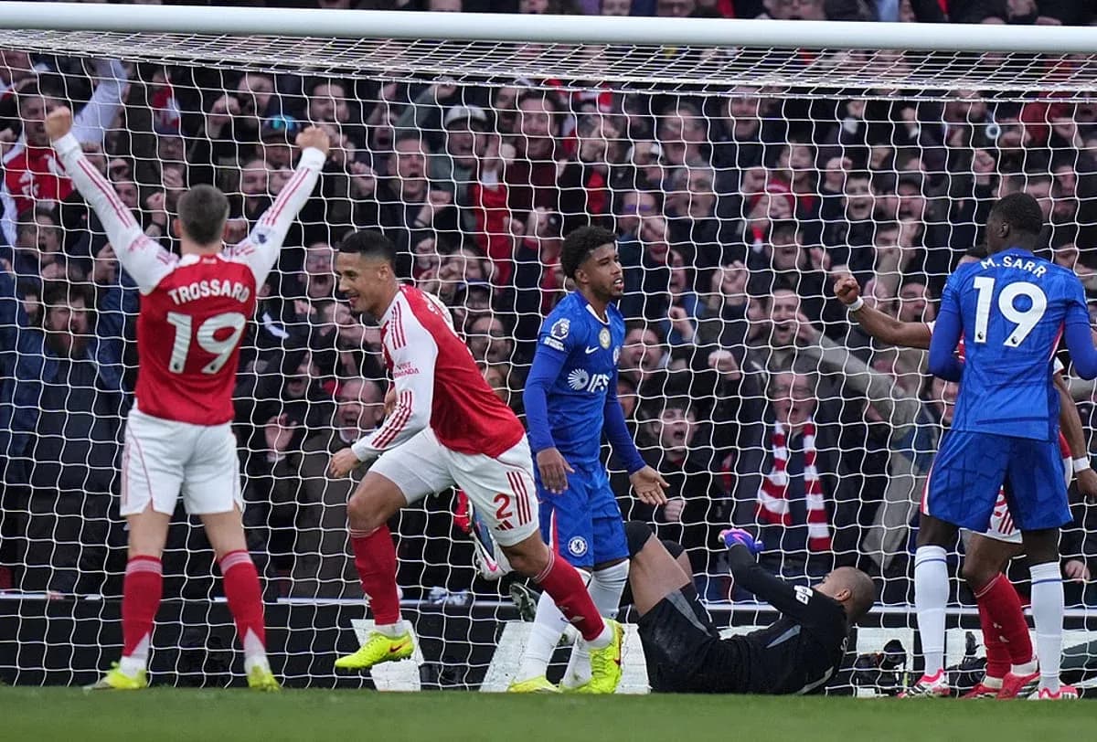 Celebración de Arsenal tras un gol
