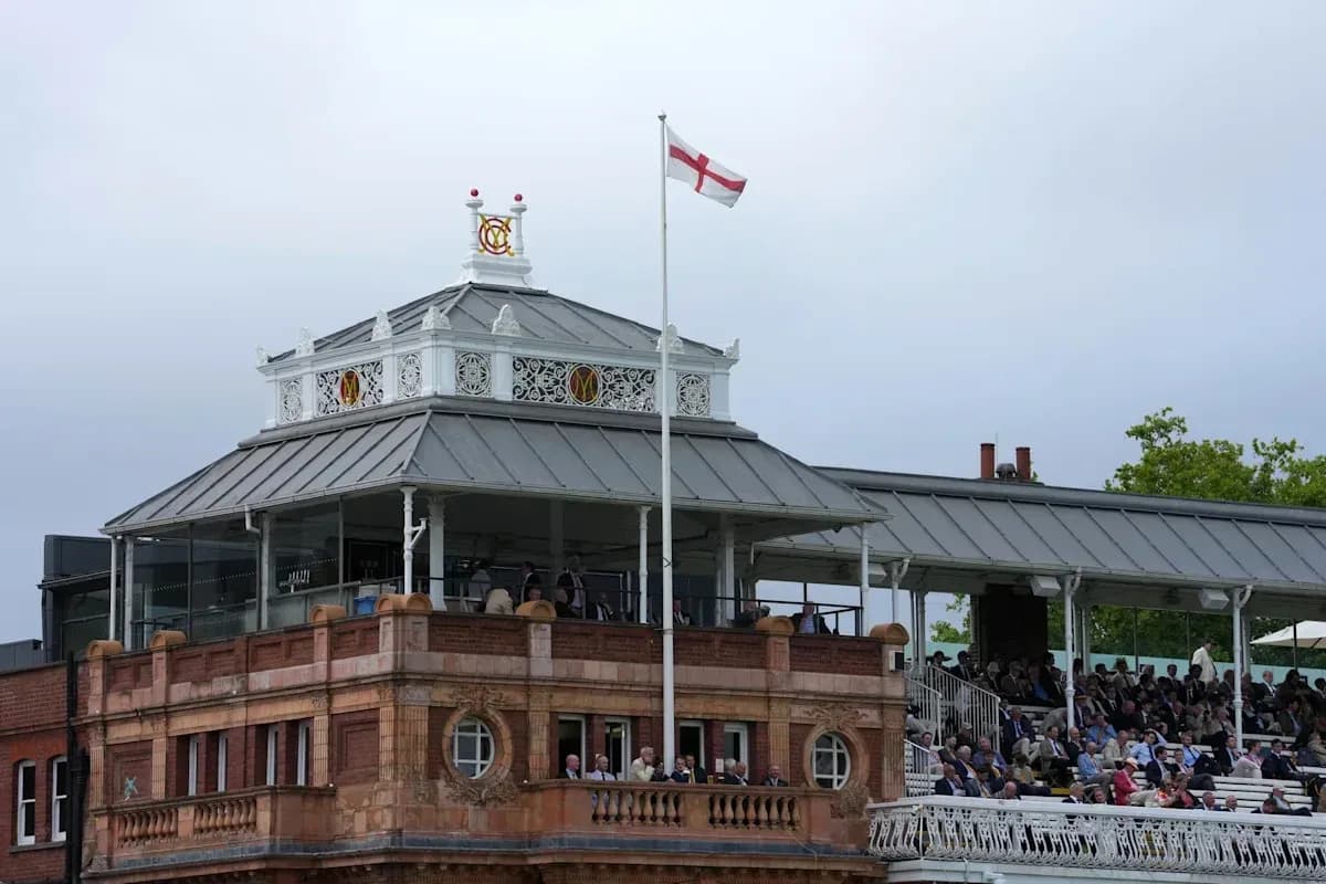 Vista de la tribuna en Lord's Cricket Ground
