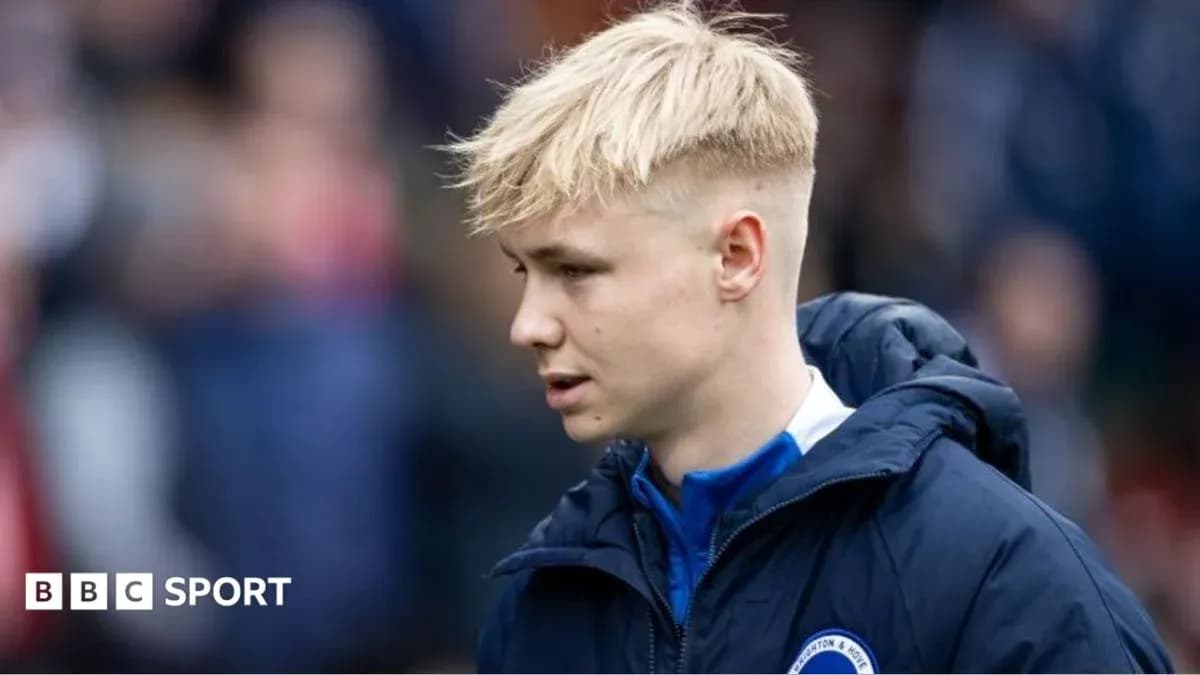 Jugador de Brighton & Hove Albion en el campo