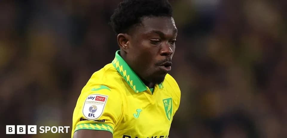 Jugador de Norwich City corriendo en el campo