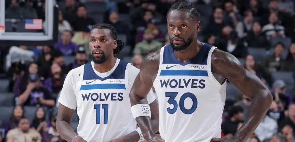 Jugadores de los Timberwolves en la cancha
