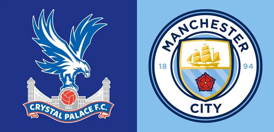Logos de Crystal Palace y Manchester City
