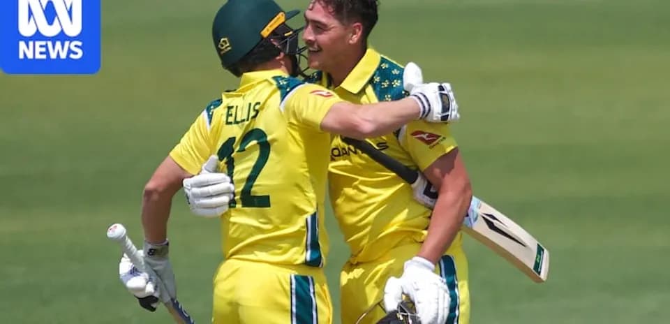 Jugadores australianos celebrando tras una anotación