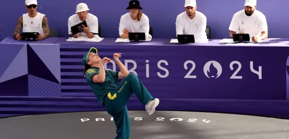 Atleta de Australia compitiendo en evento París 2024