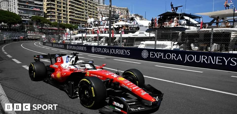 Coche de Fórmula 1 Ferrari en Mónaco