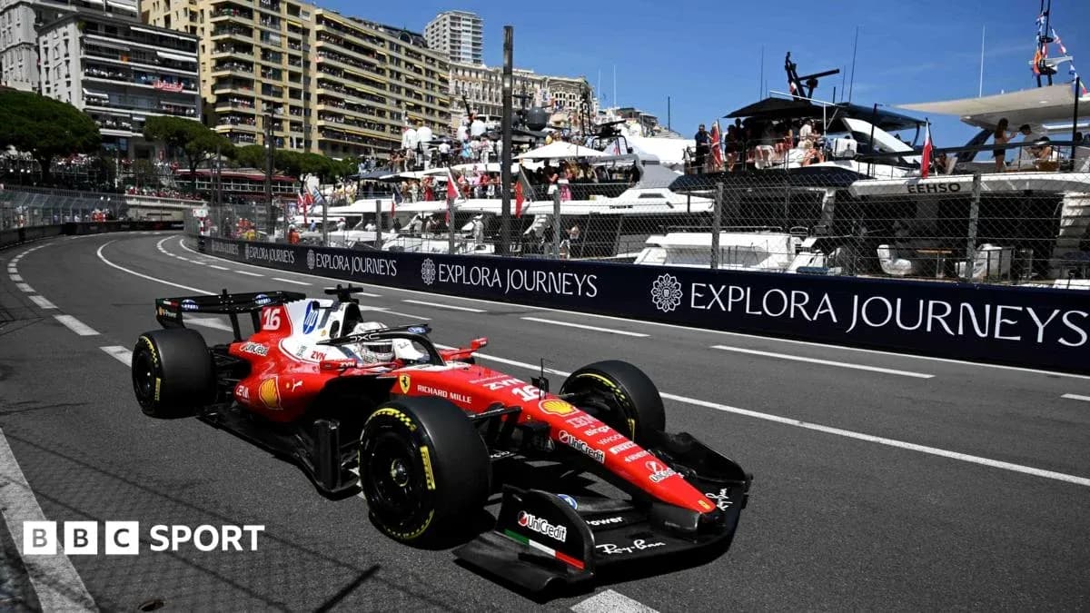 Coche de Fórmula 1 Ferrari en Mónaco
