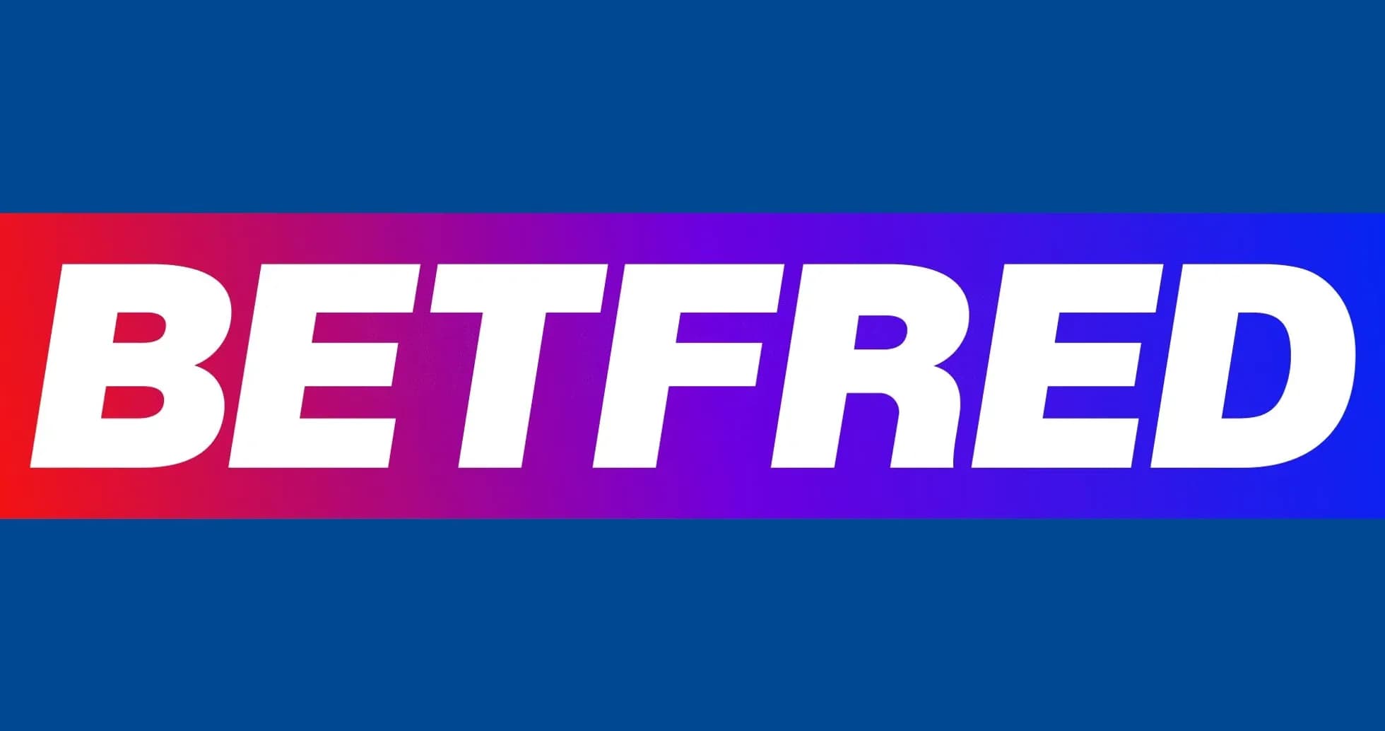 Logotipo de BETFRED sobre fondo azul