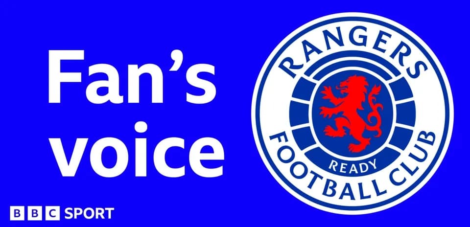 Logo de Rangers Football Club con texto 'Fan's voice'