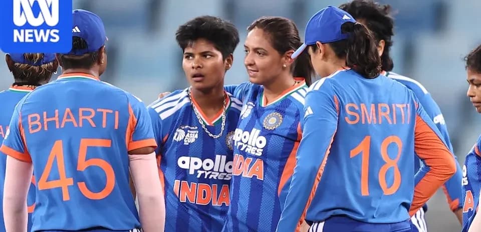 Jugadoras de cricket de India en una reunión de equipo