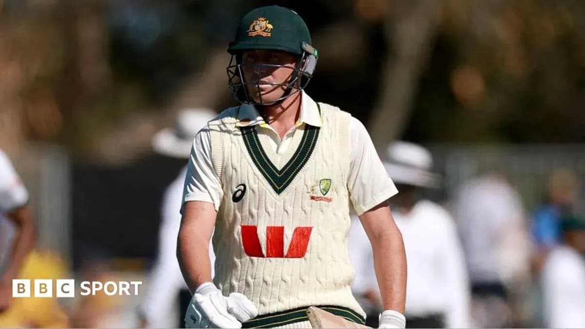 Jugador de cricket australiano caminando hacia el campo