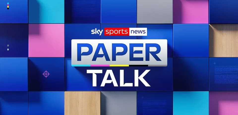 Fondo colorido con el logo de Paper Talk