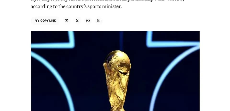 Trofeo de la Copa Mundial de la FIFA en exhibición