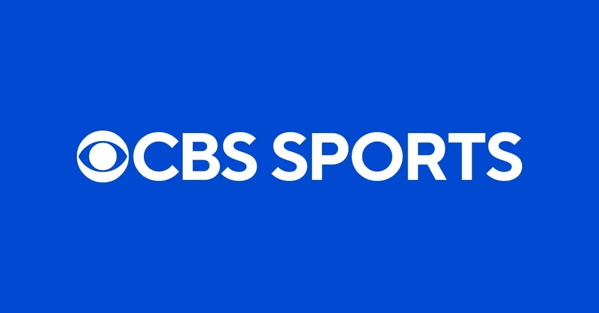 Logotipo de CBS Sports sobre fondo azul