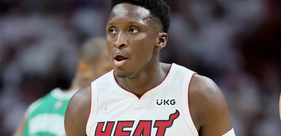 Jugador de Miami Heat en acción durante el partido
