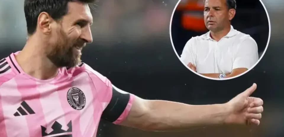 Lionel Messi sonriendo en partido con Inter Miami