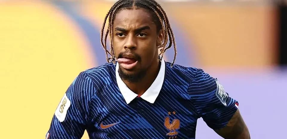 Jugador de Francia en acción durante un partido