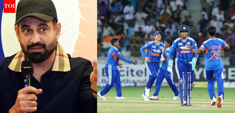 Jugadores de cricket de India celebrando una victoria
