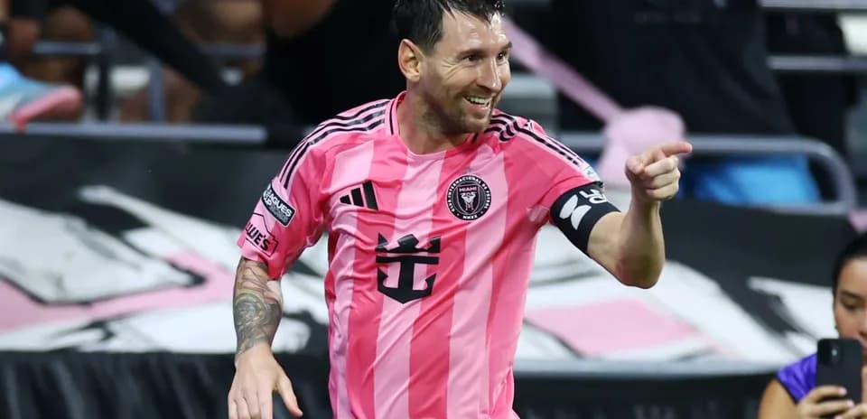 Lionel Messi celebrando un gol con el Inter Miami