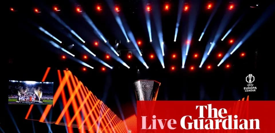 Ceremonia de entrega del trofeo de la Europa League