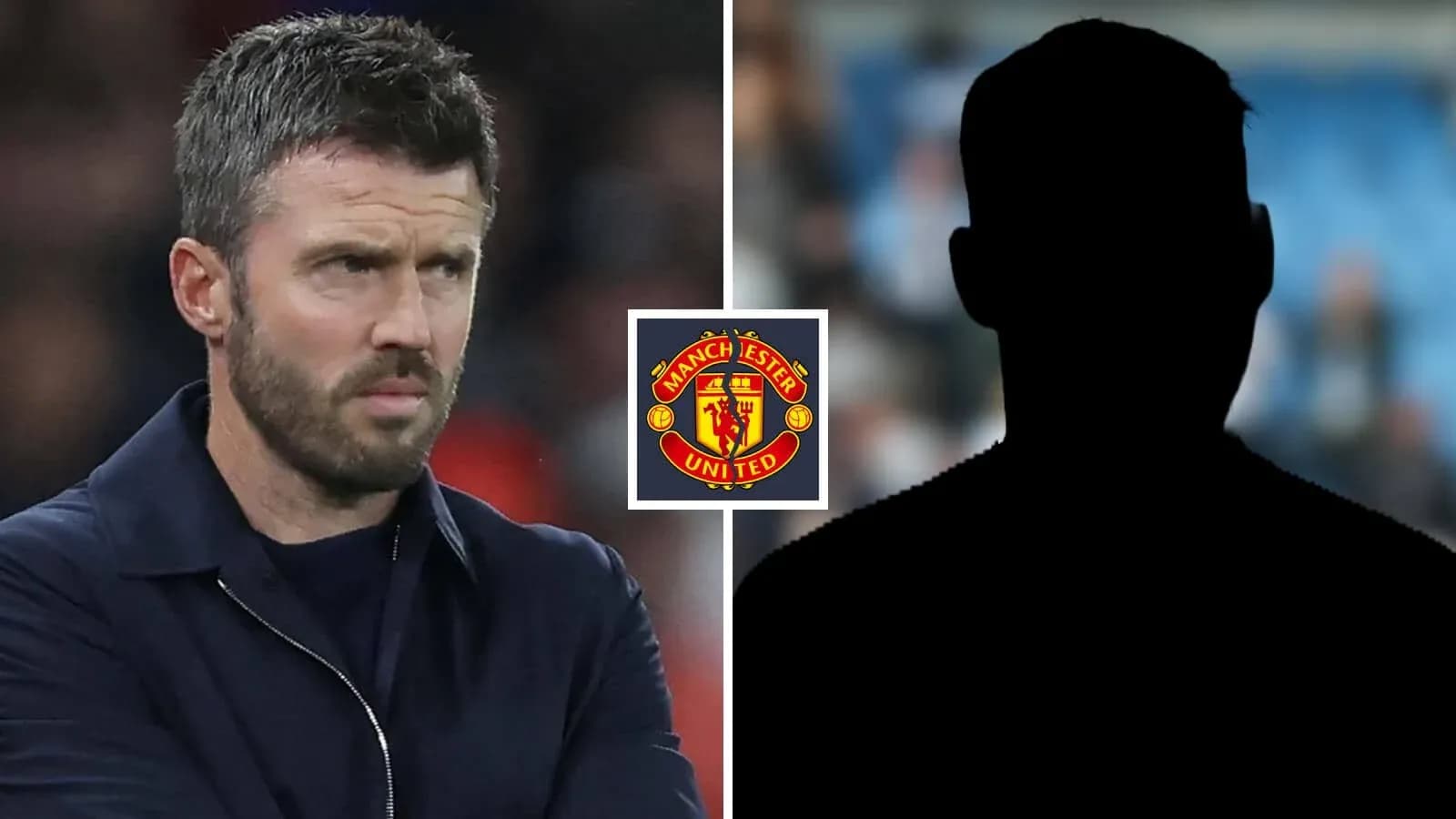 Entrenador de Manchester United con silueta de jugador Entrenador de Manchester United con silueta de jugador