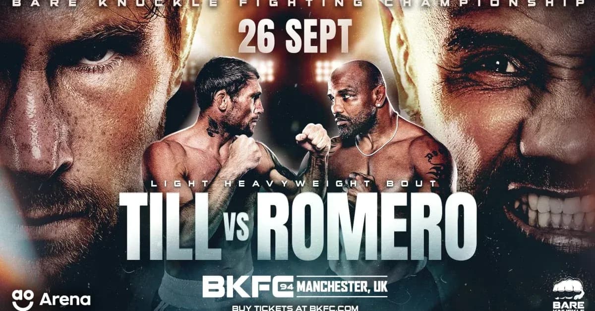 Anuncio de pelea entre Till y Romero en BKFC 94 Anuncio de pelea entre Till y Romero en BKFC 94