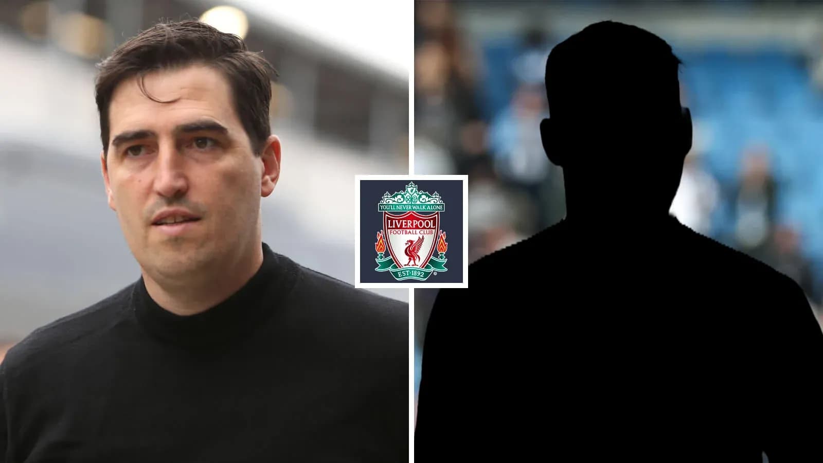 Entrenador de Liverpool con silueta de jugador Entrenador de Liverpool con silueta de jugador