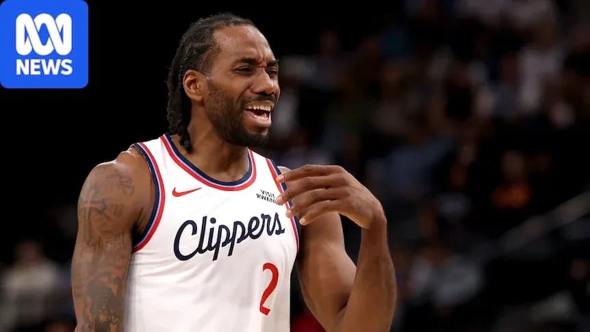 Kawhi Leonard jugando para los Clippers durante un partido Kawhi Leonard jugando para los Clippers durante un partido